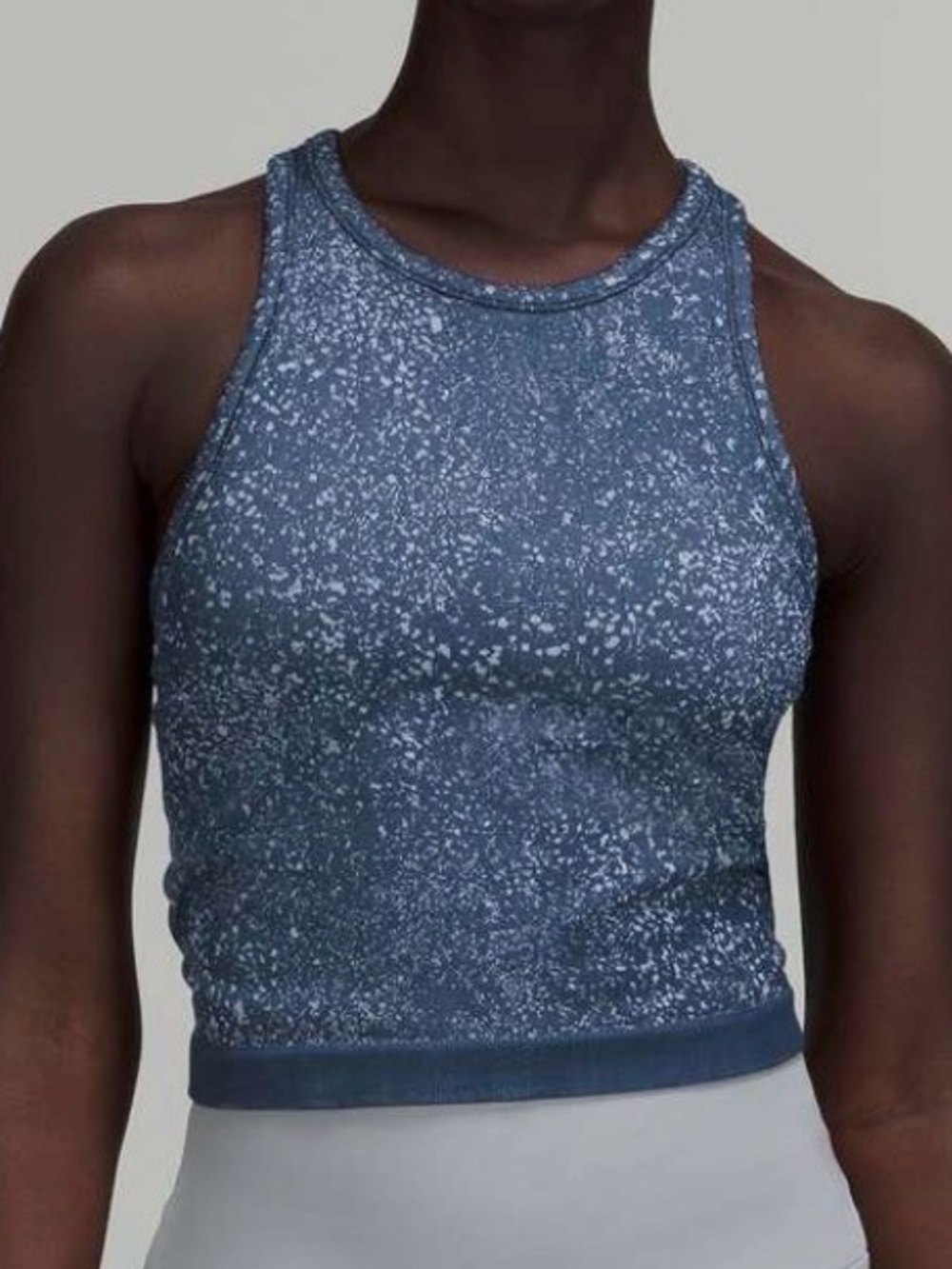 💙 LULULEMON Ebb to Street Cropped Racerback Tank | Mineral Blue | Sz. 2 |